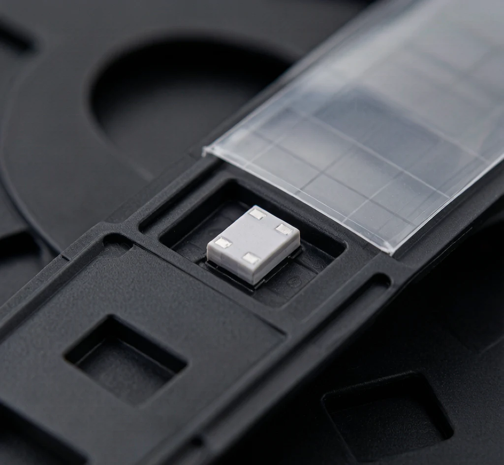 MLCC tape and reel packaging for automated SMT assembly